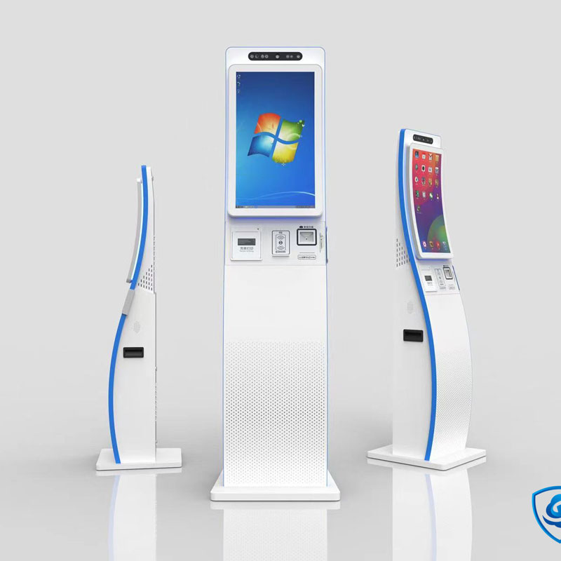 曲面屏訪客機-高端訪客機，自助訪客機，立式訪客一體機，門禁管理